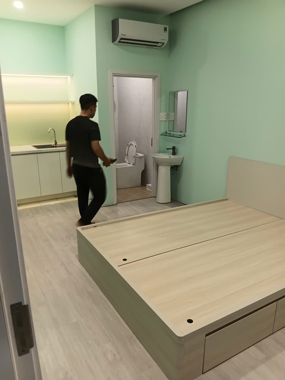Phòng ở sạch sẽ sau khi hoàn thành dịch vụ vệ sinh Maika Cleaning